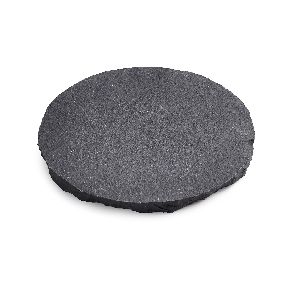 Charcoal Natural Round Stepping Stone - 300mm